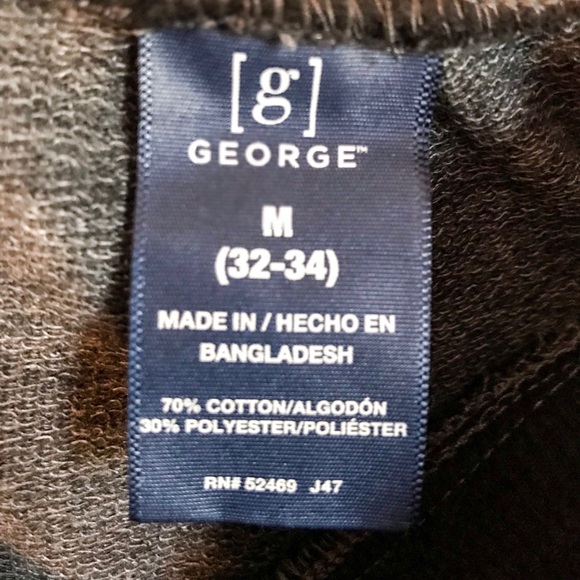 george sherpa lined sweatpants